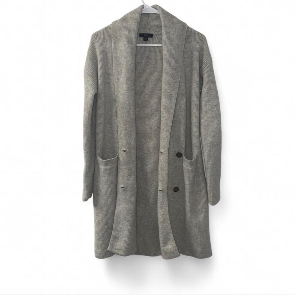 J.Crew Cozy Gray Women's Oversized Sweater Cardigan